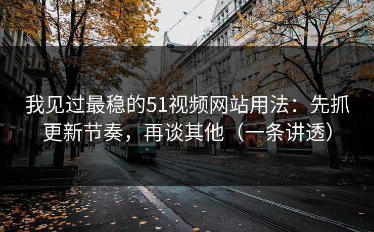 我见过最稳的51视频网站用法：先抓更新节奏，再谈其他（一条讲透）